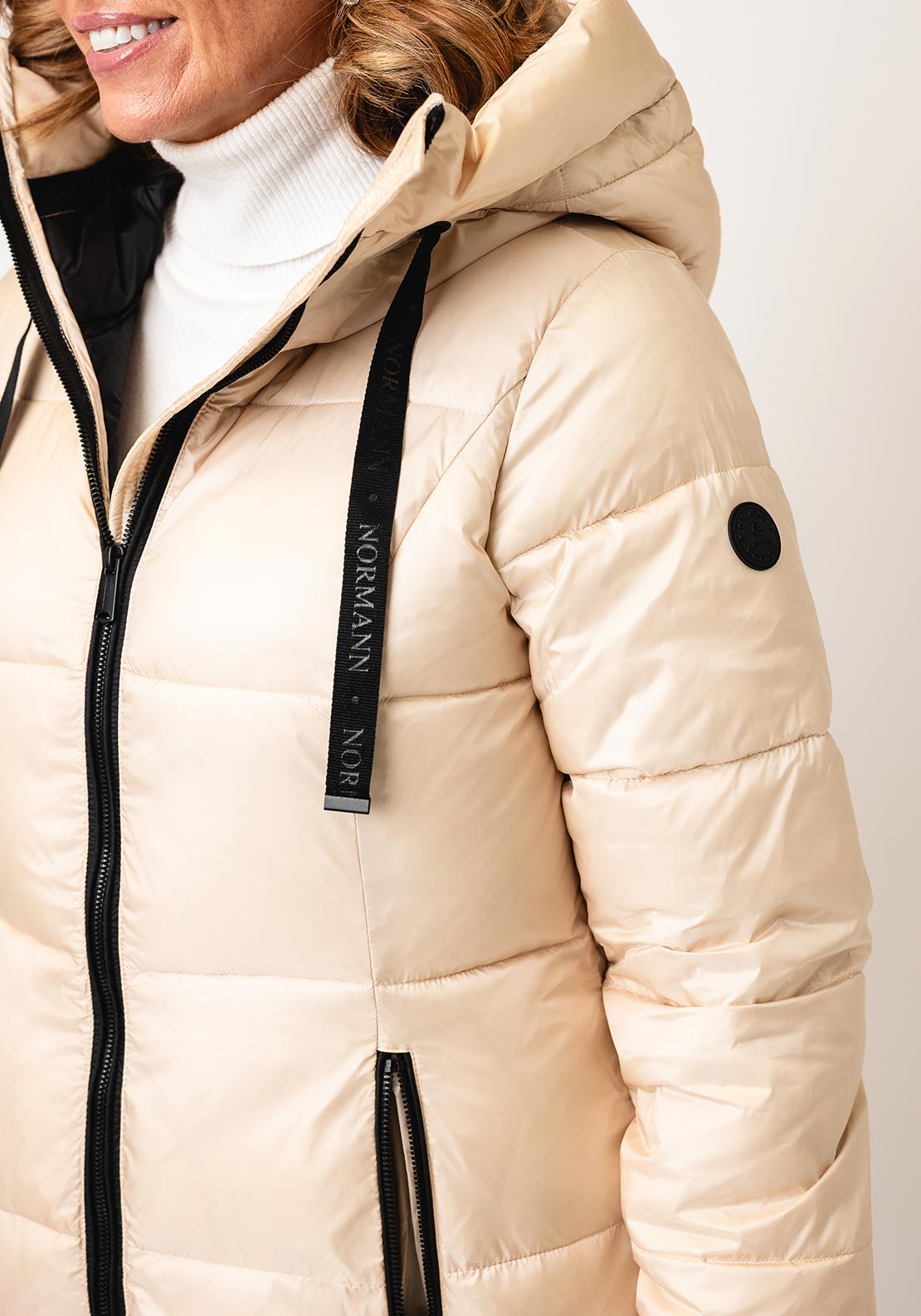 Normann Padded Puffer Coat, Cream