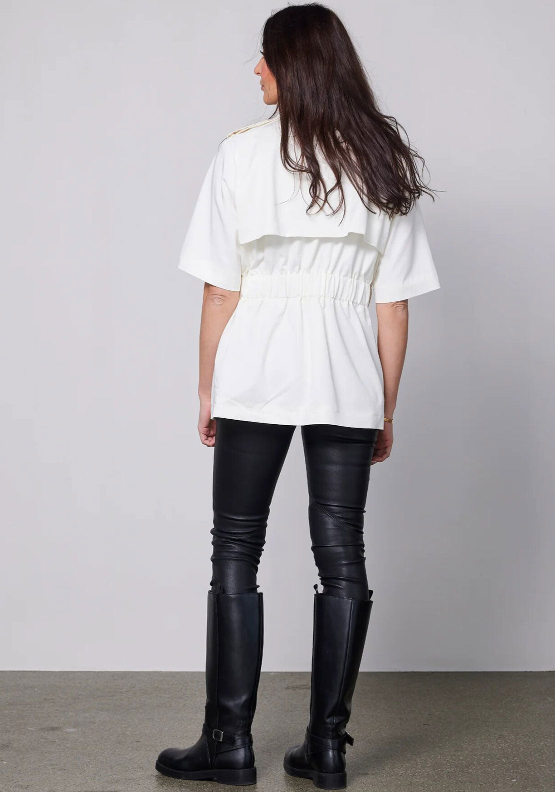 Nu Denmark Ytta Elasticated Cargo Jacket, Cream