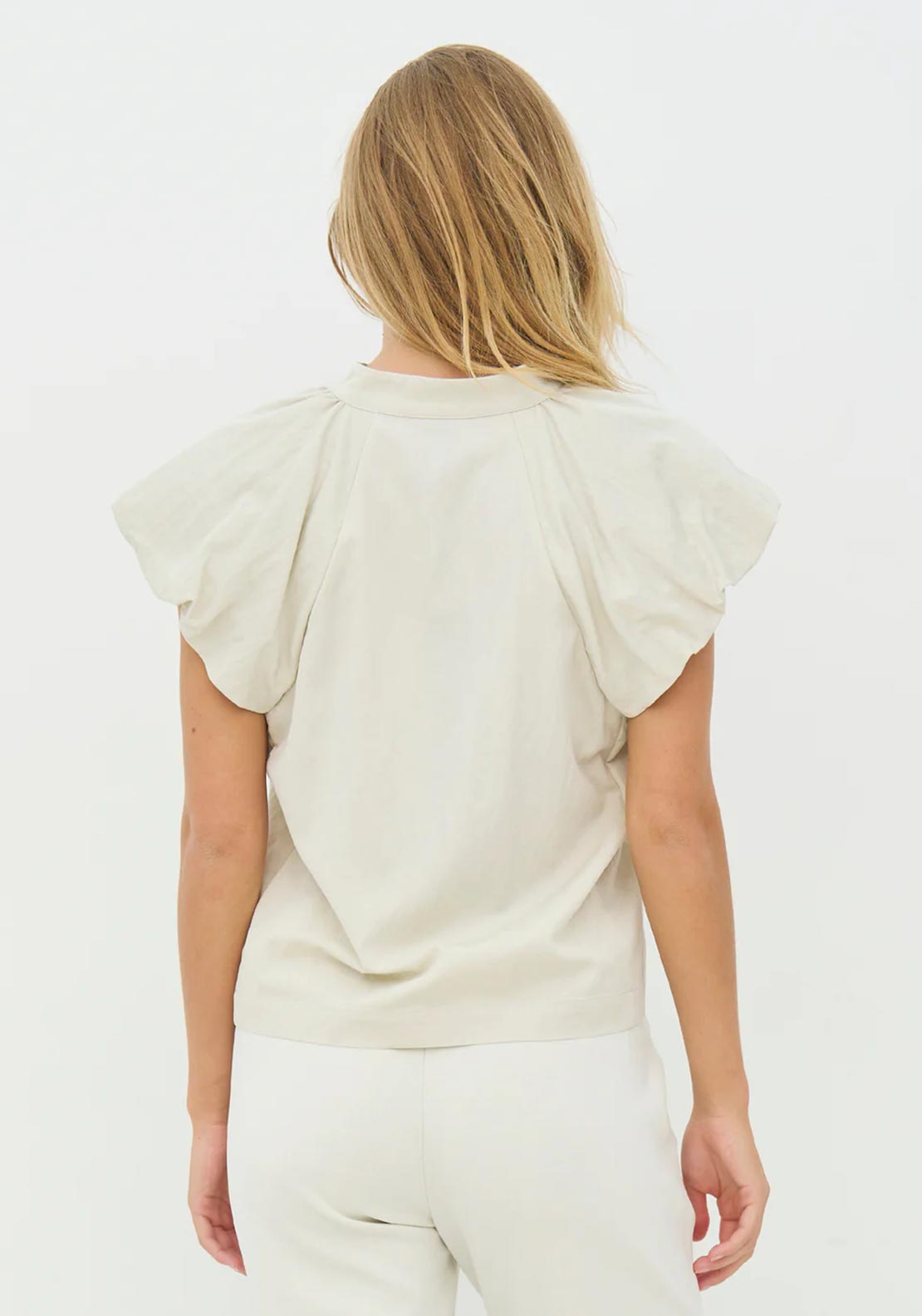 NU Denmark Cansu Zip Detail Shirt, Beige