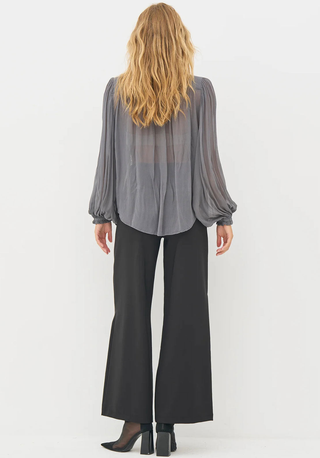 Nu Denmark Bea Beaded Embellished Shirt, Grey