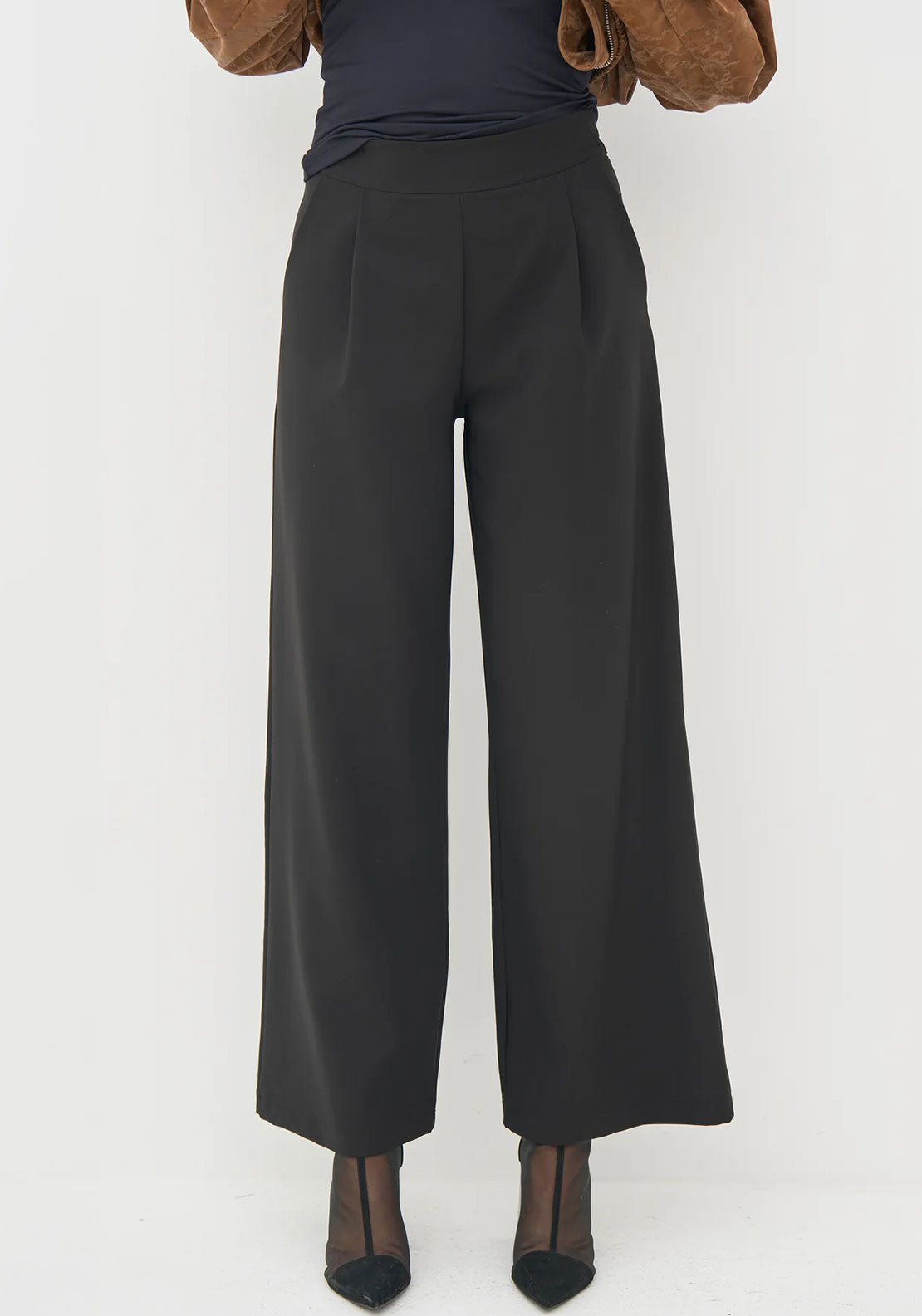 Nu Denmark Badia Wide Leg Trousers, Black