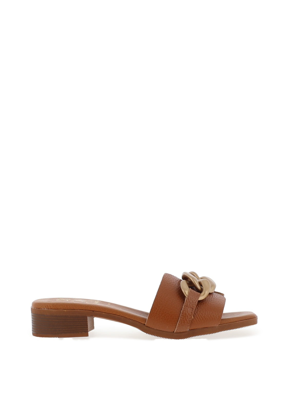 Oh My Sandals Chain Link Mule Sandals, Oak