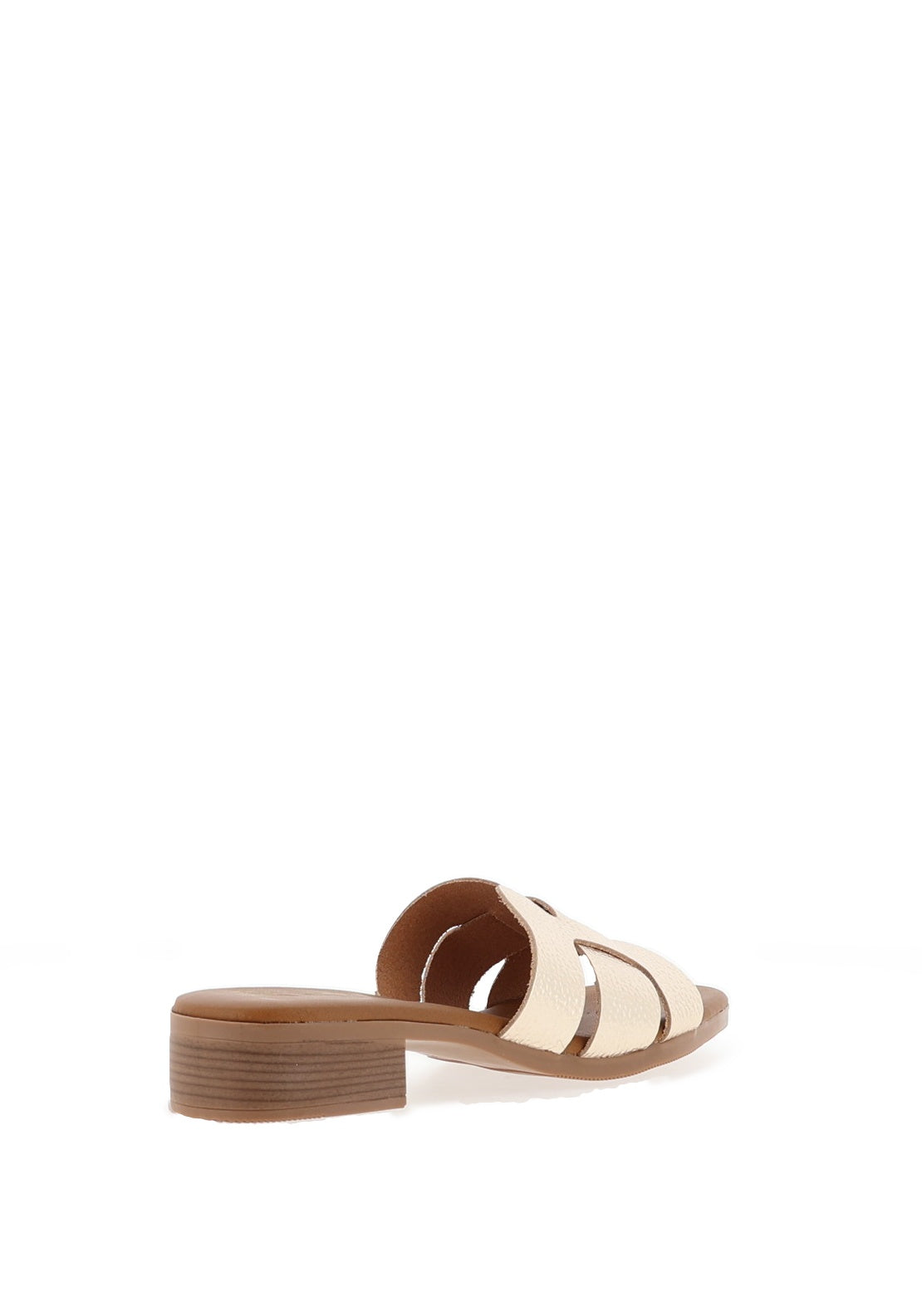 Oh My Sandals Woven Leather Mule Sandals, Champagne