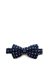 One Varones Boys Star Print Bow Tie, Navy