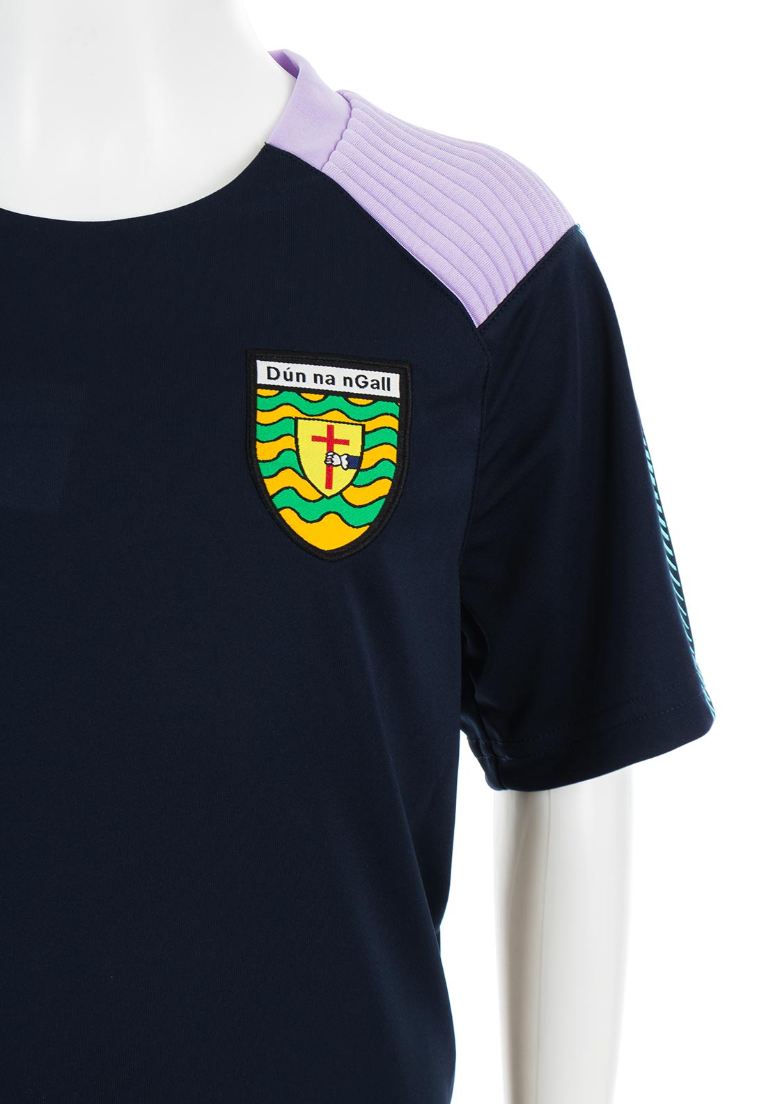 O’Neills Girls Donegal GAA Dynamo Short Sleeve Tee, Navy