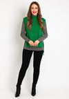 Oui Tie Side Knitted Sweater Vest, Green