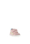 Pablosky Baby Girls Leather Heart High Top Trainers, Pink