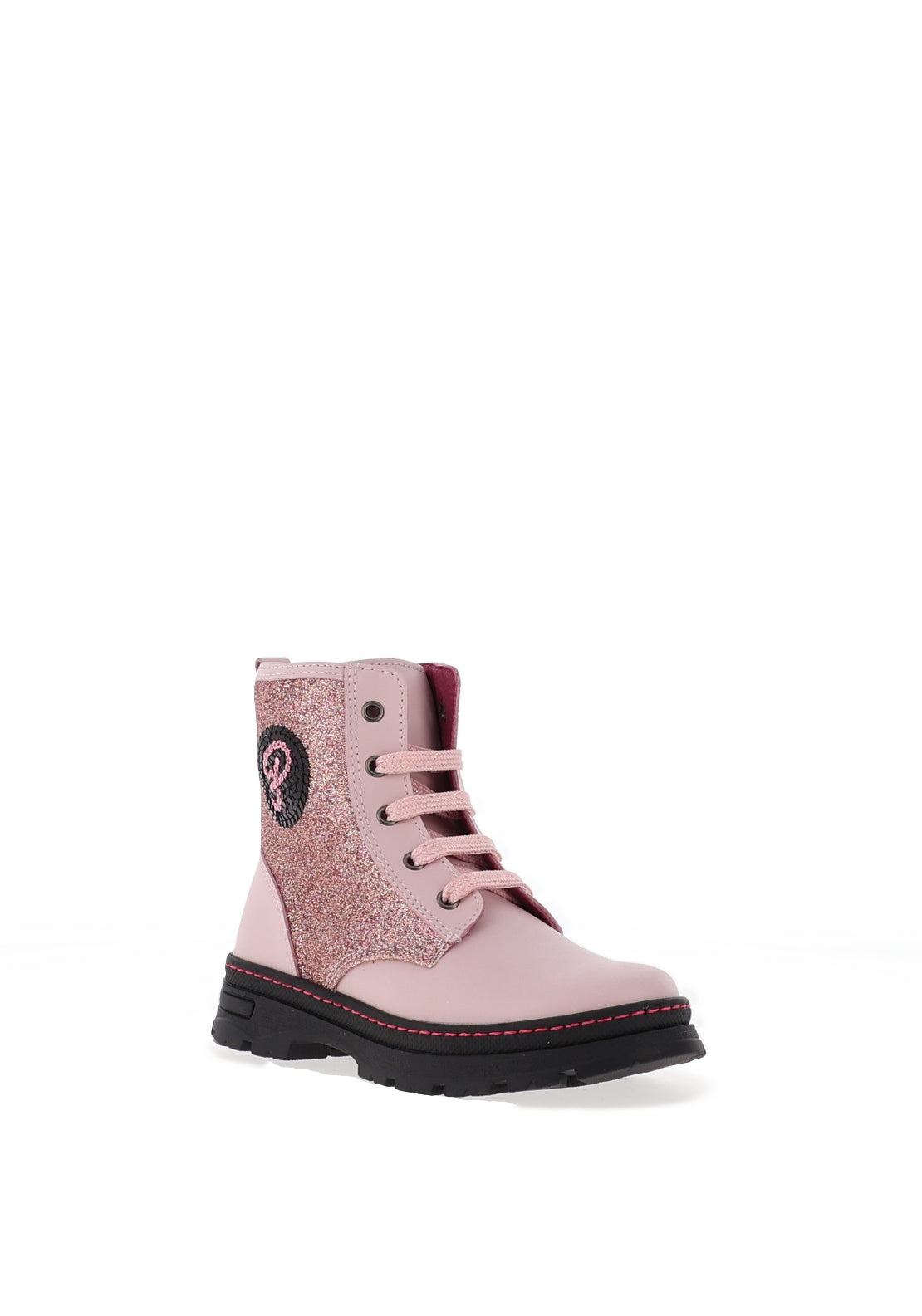 Pablosky Girls 433975 Laced Glitter Boot, Pink