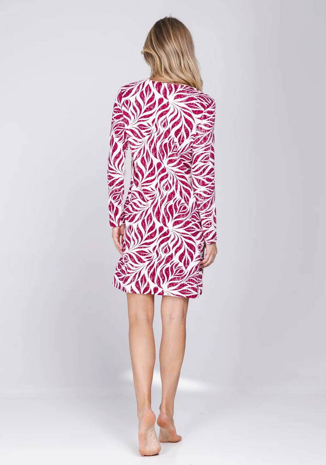 Pastunette Rosewood Long Sleeve Nightdress, Red