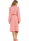 Pastunette Waffle Shawl Collar Dressing Gown, Pink