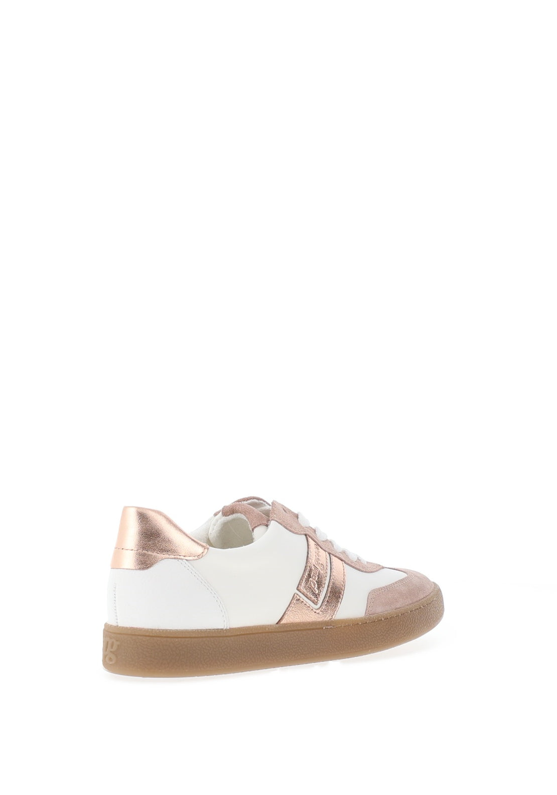 Paul Green Suede Nylon Panel Court Trainers, Neutral
