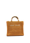 Pepe Moll Wicker Mini Grab Bag, Orange