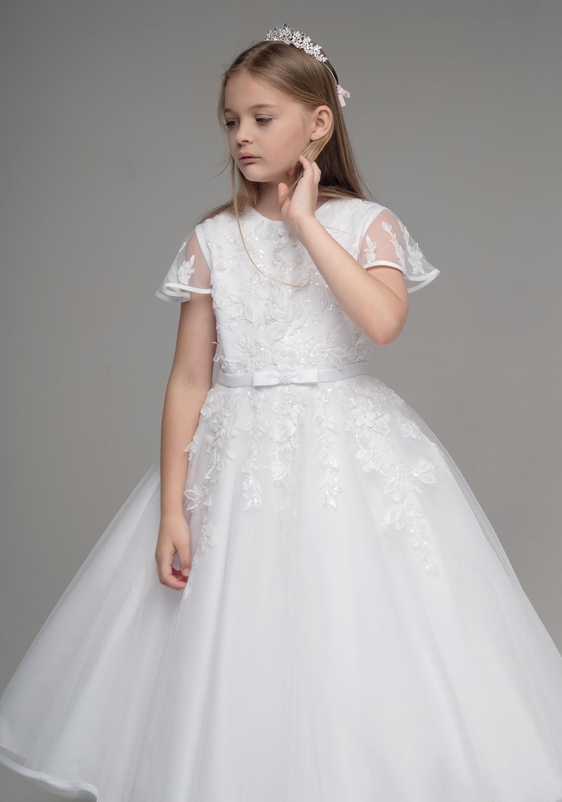Paula's Communion PJ64 Communion Dress, White