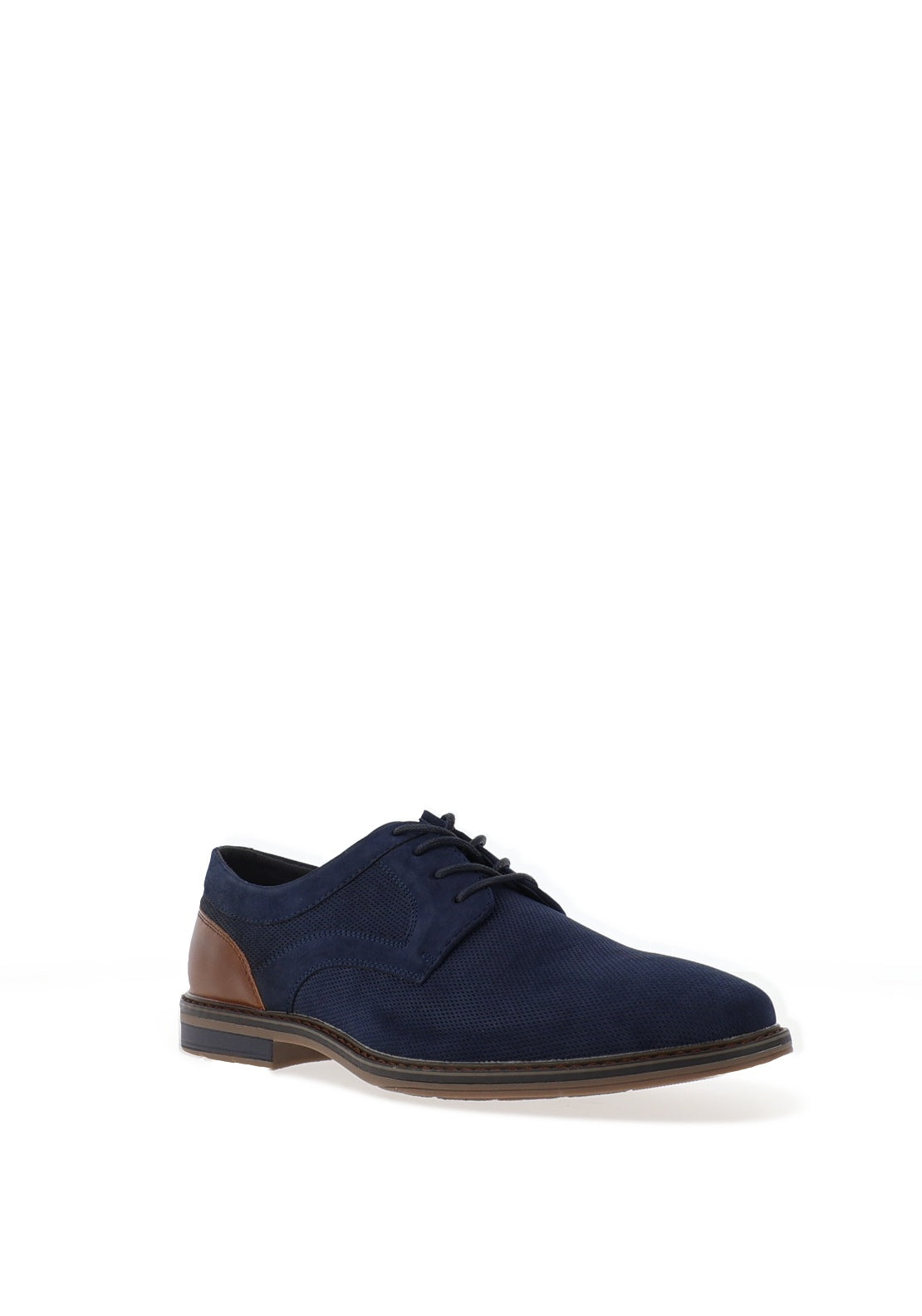 Brent Oamaru Textured Laced Shoes, Navy