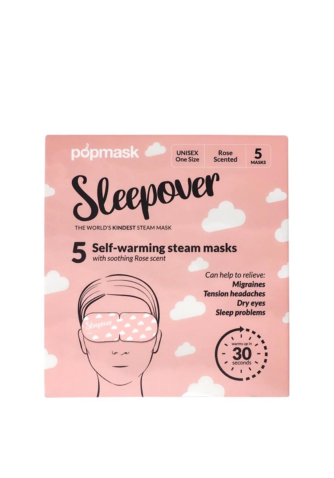 The Beauty Studio Popmask Sleepover Pack of 5 Eye Masks