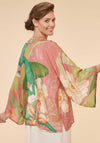 Powder Delicate Tropical Kimono Jacket, Candy