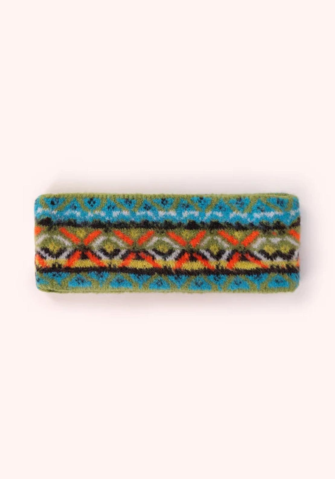 Powder Fair Isle Headband, Green Multi