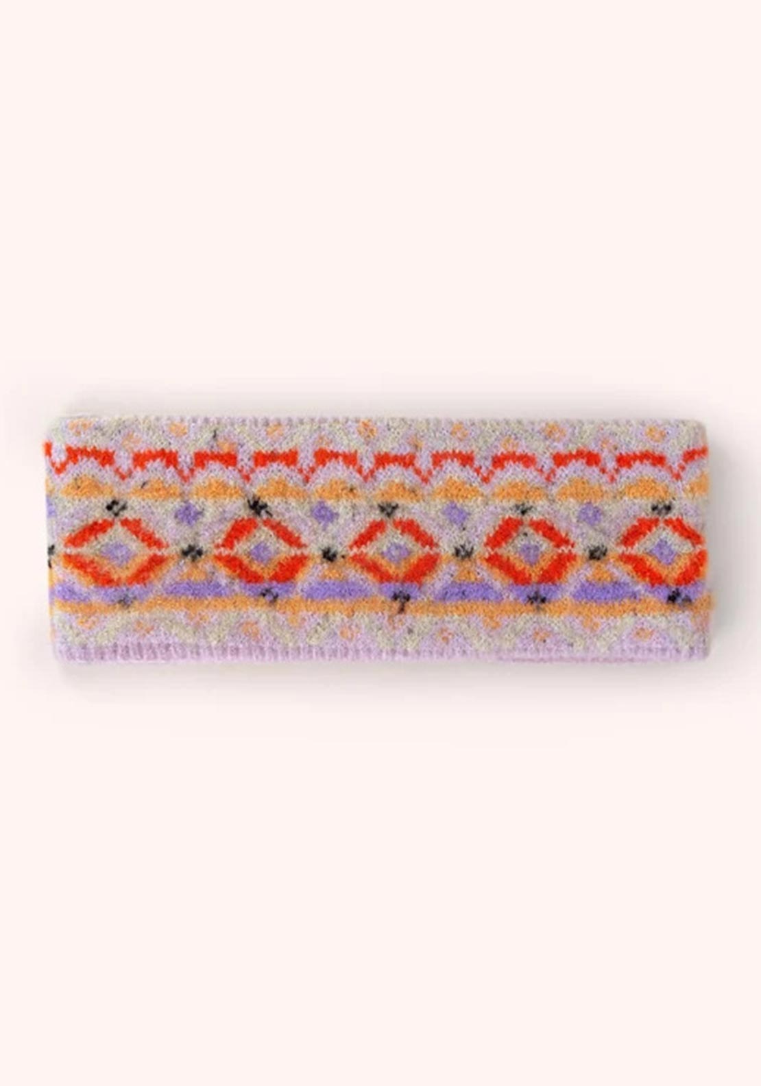 Powder Fair Isle Headband, Pink Multi
