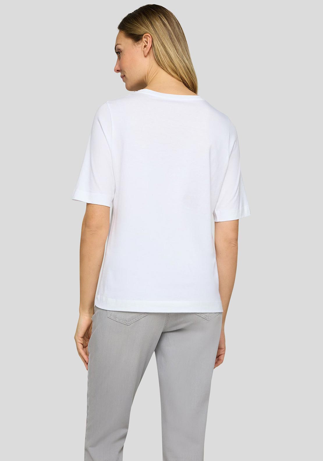 Rabe Rhinestone Embellished T-Shirt, White