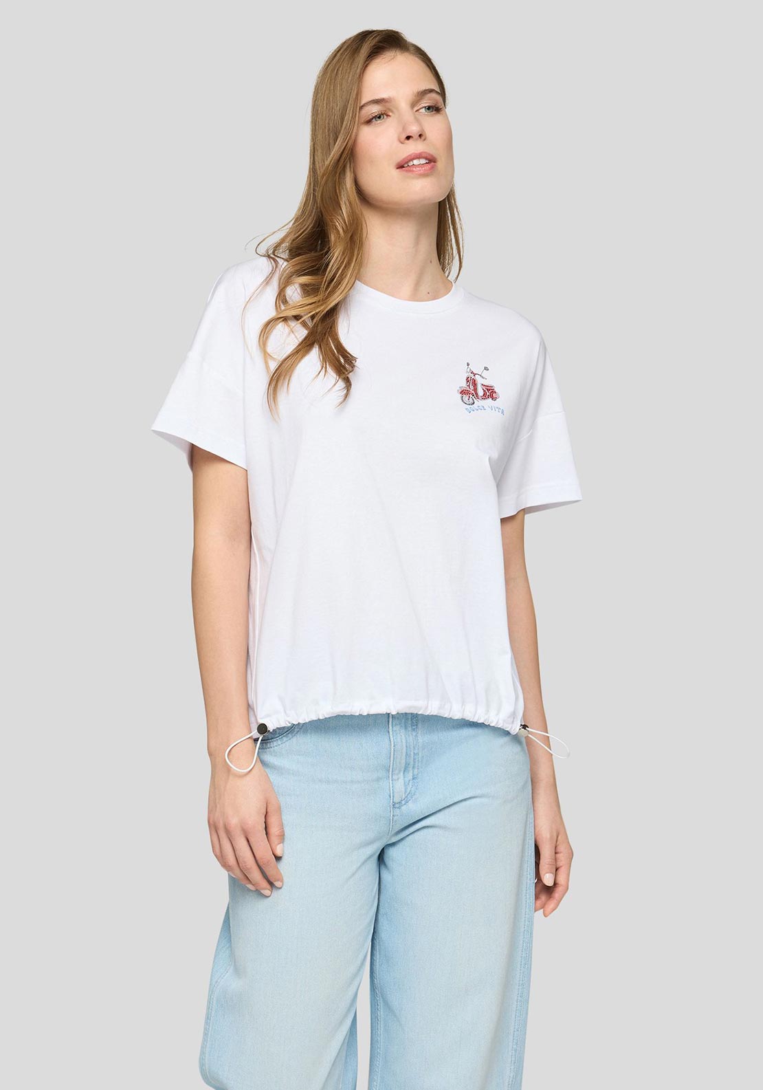 Rabe Graphic Print T-Shirt, White Multi