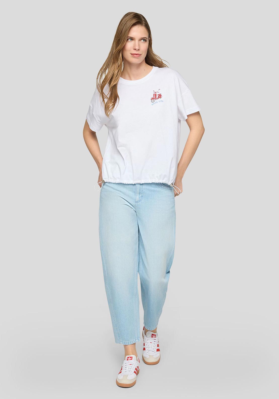 Rabe Graphic Print T-Shirt, White Multi