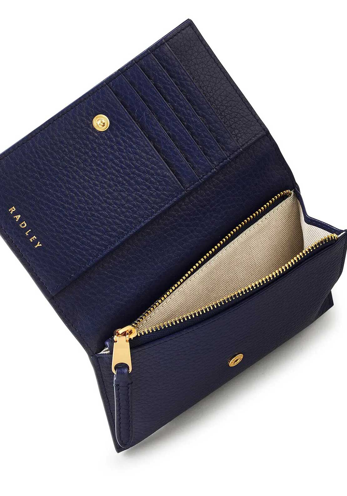Radley Oak Street Flap Over Medium Wallet, Navy