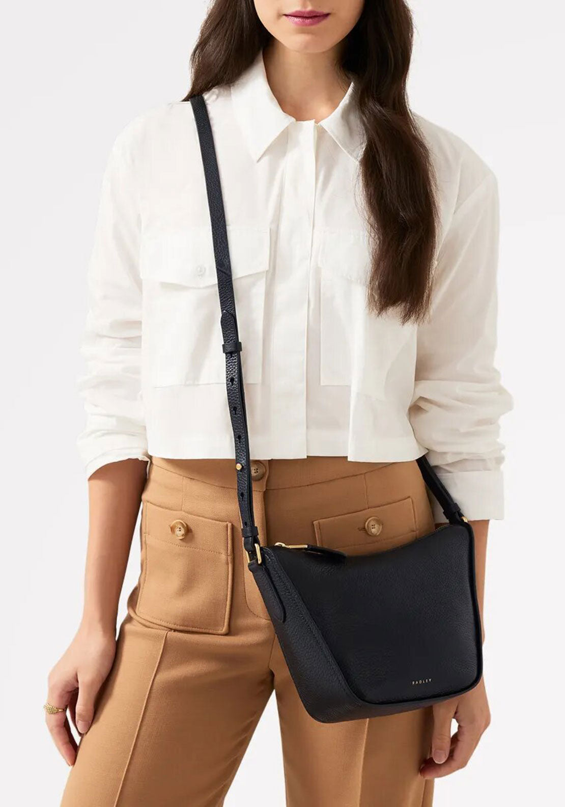 Radley Oak Street Crossbody Bag, Black