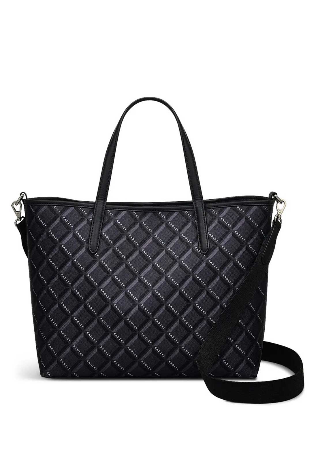 Radley Southwell Gardens Geometric Grab Bag, Black