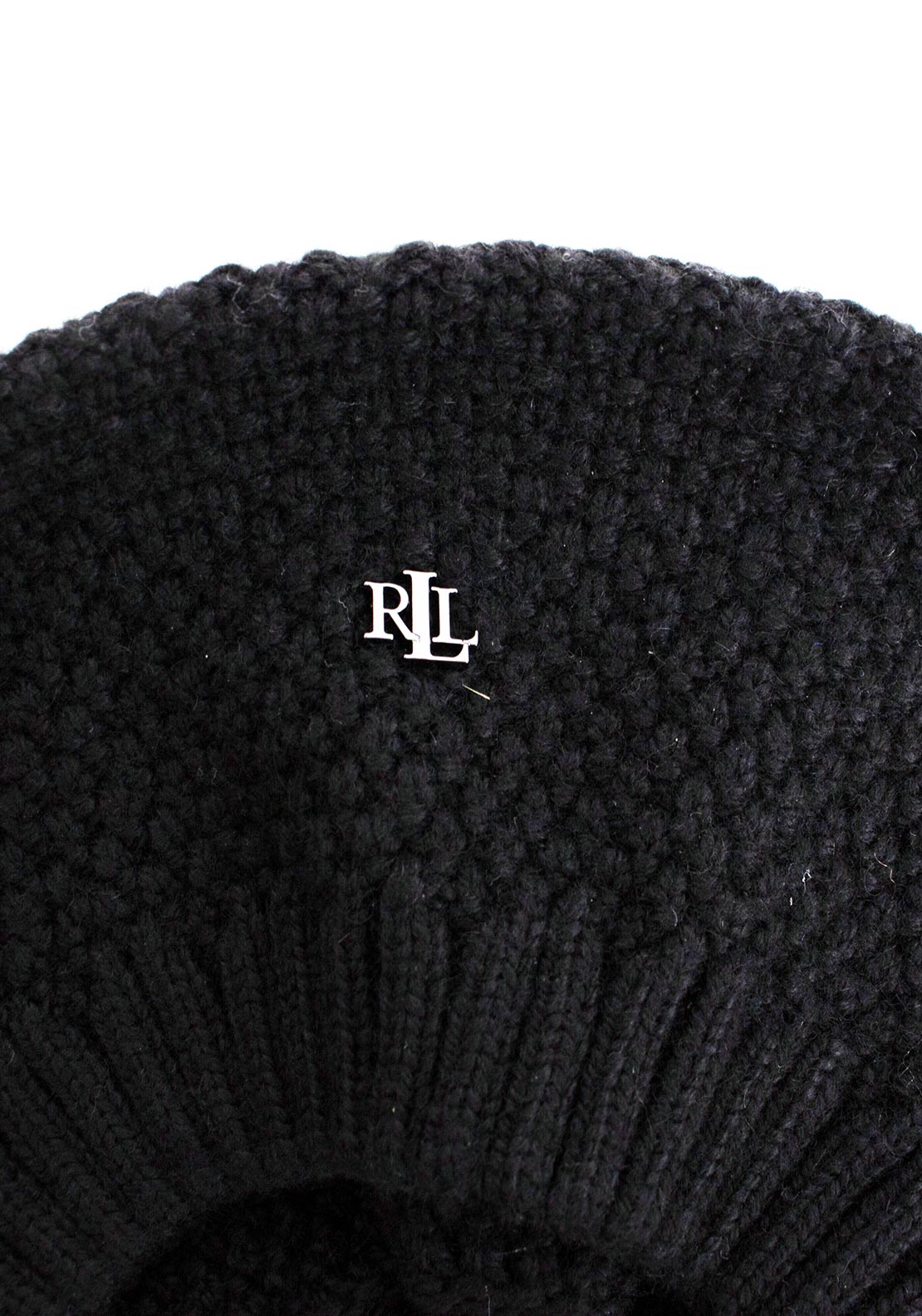 Ralph Lauren Core Knit Beret, Black