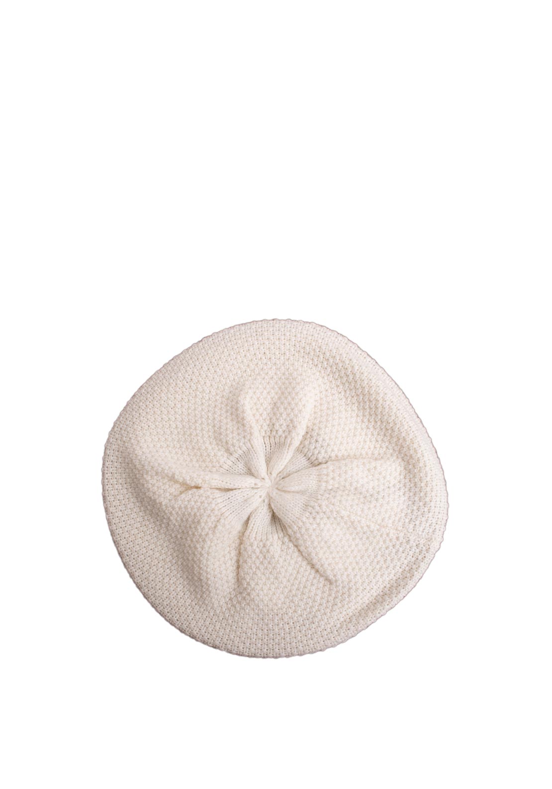 Ralph Lauren Core Knit Beret, Cream