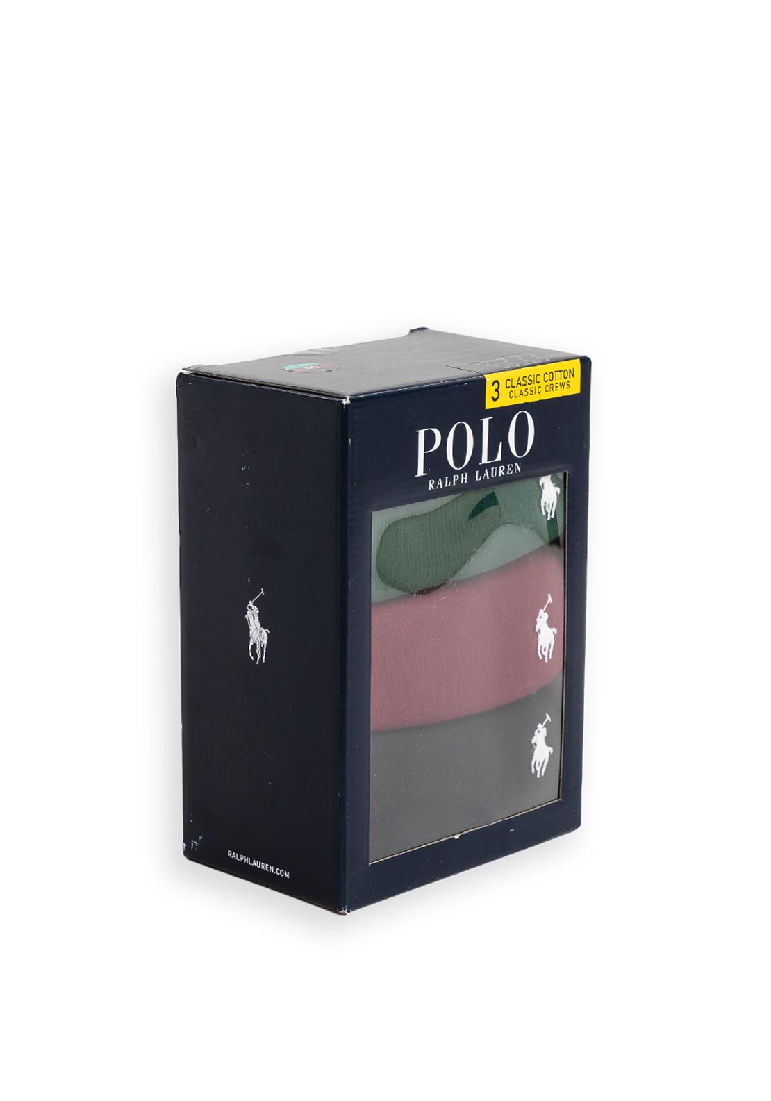 Ralph Lauren Crew Neck 3 Pack T-Shirts, Burgundy Multi