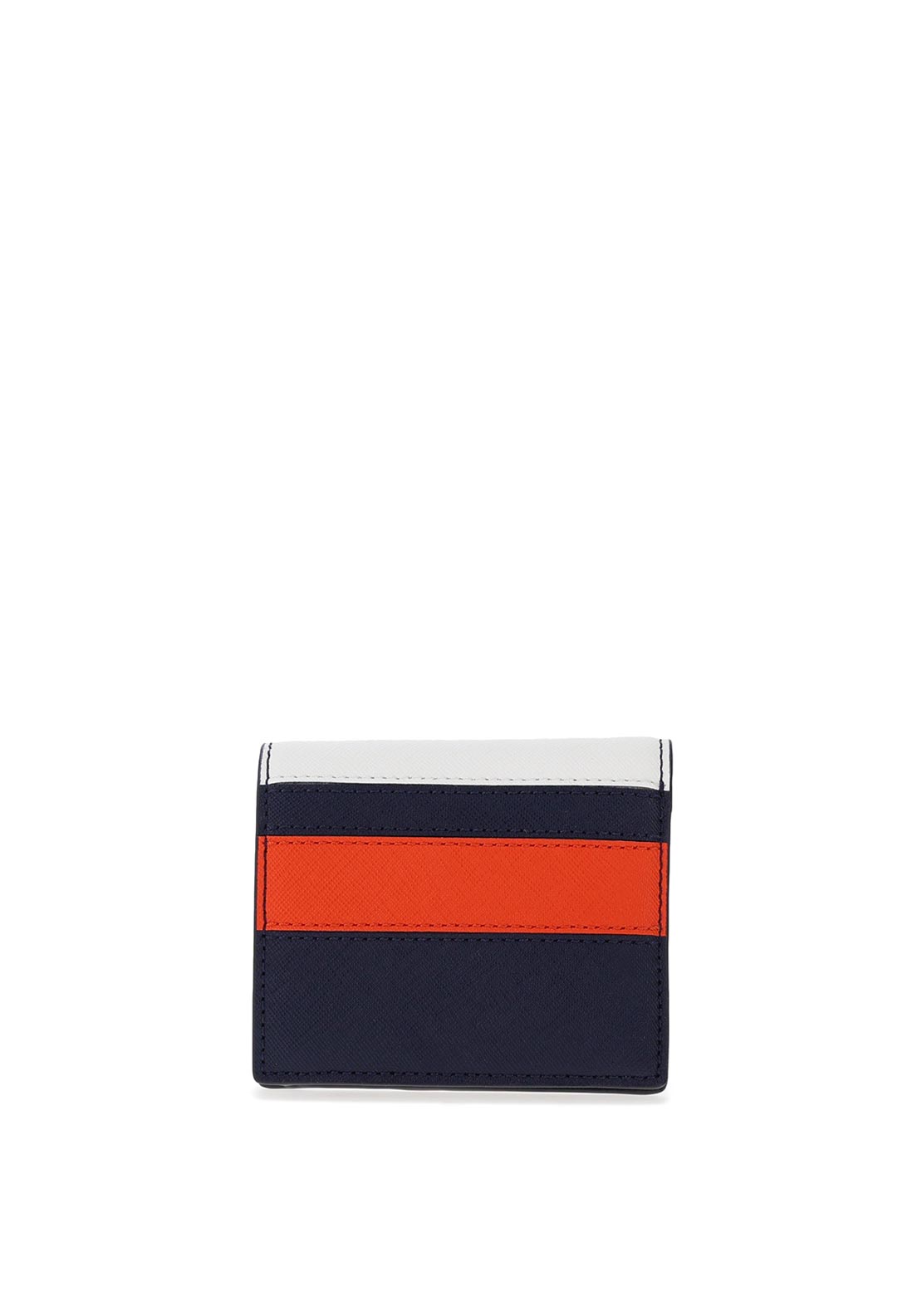 Ralph Lauren Resort Striped Compact Wallet, Navy Multi