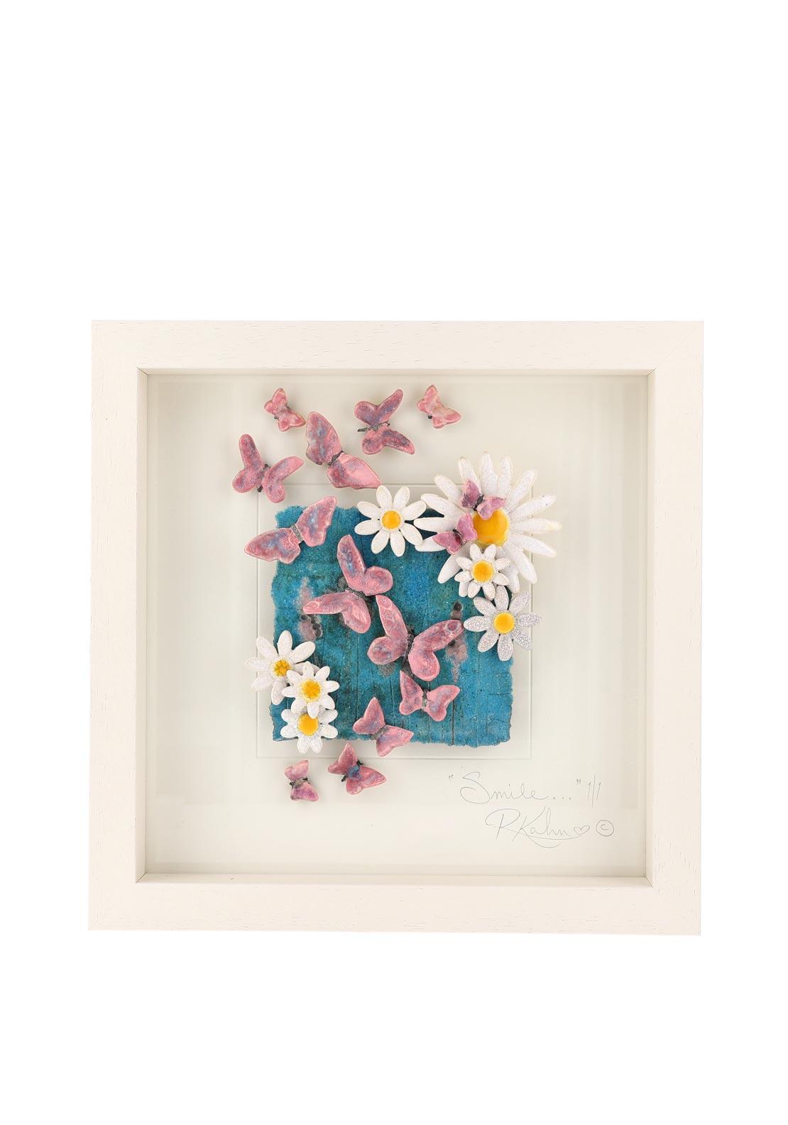 Rebeka Kahn ‘Smile’ Framed Ceramic Artwork