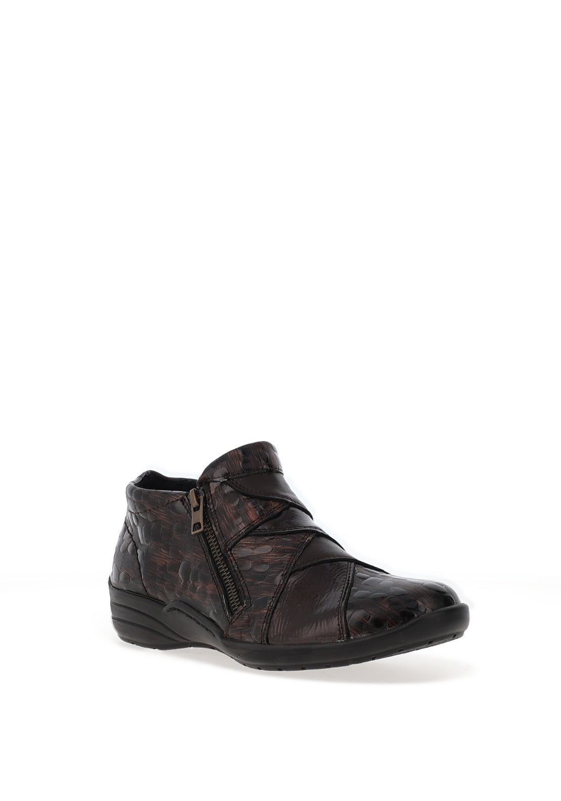 Remonte Metallic Fleece Lined Comfort Shoe, Brown