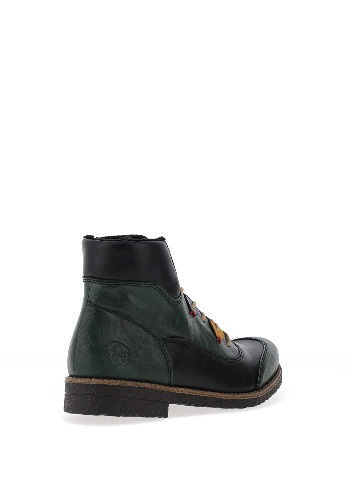 Rieker Womens Lace Up Ankle Boots, Green