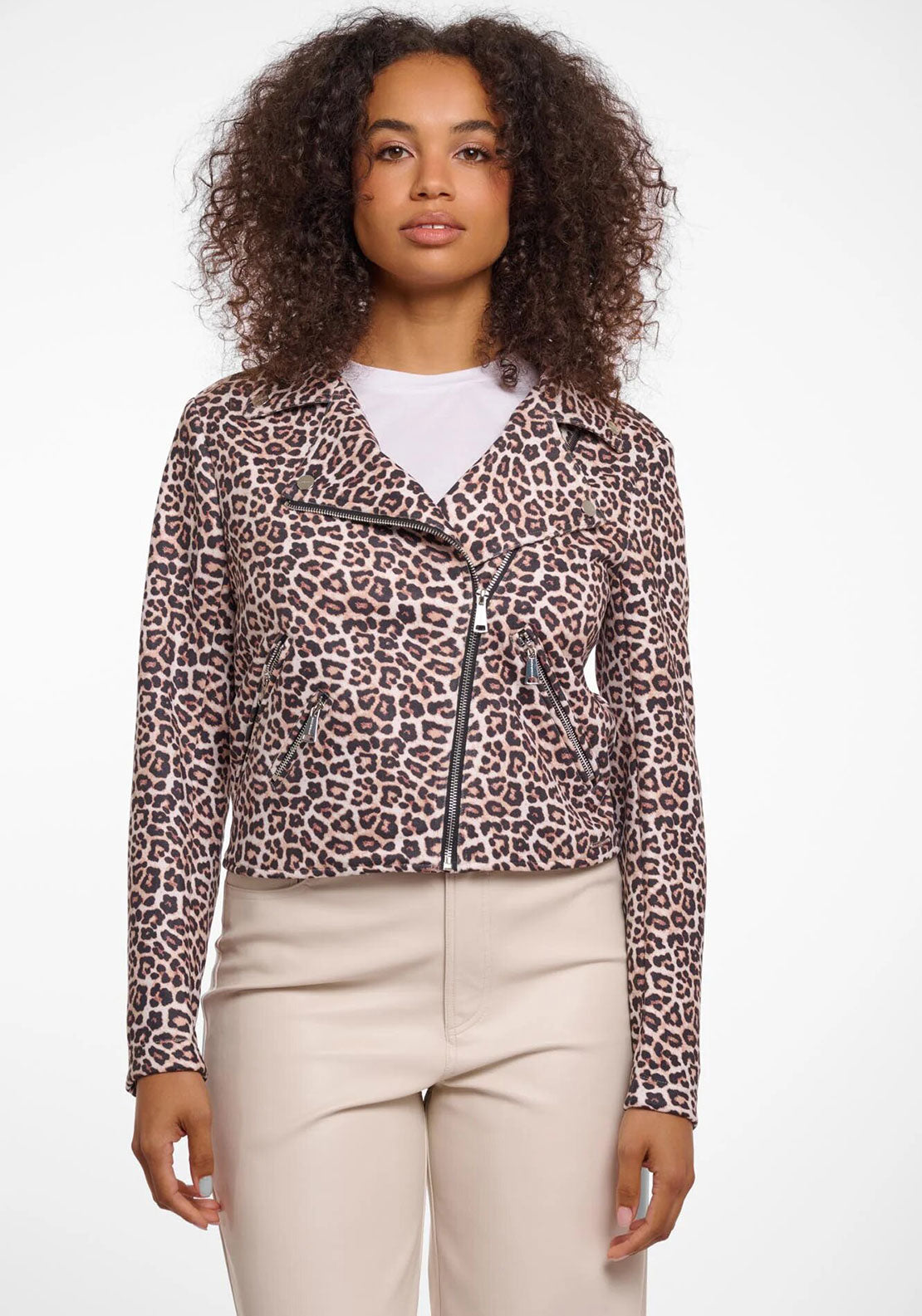 Rino & Pelle Frelin Biker Jacket, Leopard