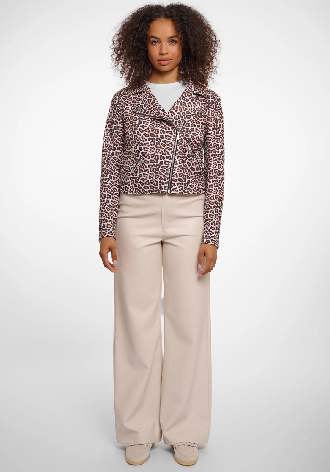 Rino & Pelle Frelin Biker Jacket, Leopard