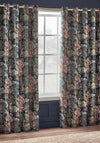 Riva Wylder Woodland Nature Eyelet Lined 90”x90” Curtains, Navy