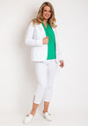 Robell Emilia Long Blazer Jacket, White