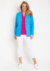 Robell Emilia Long Blazer Jacket, Blue