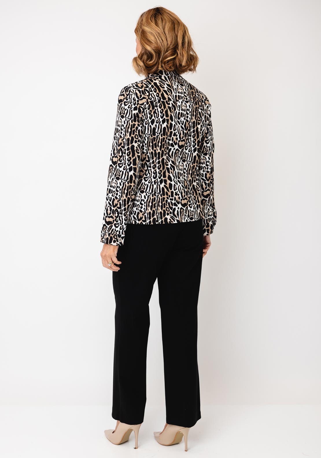 Robell Happy Animal Print Jacket, Neutral