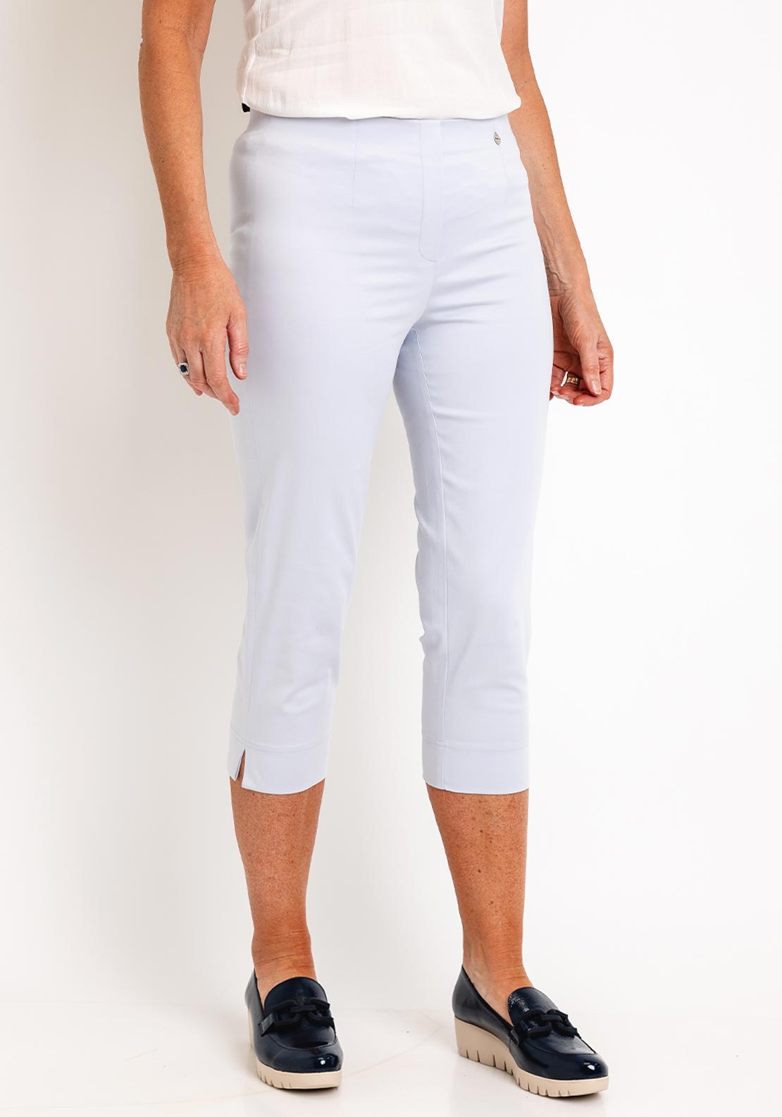 Robell Marie 07 Capri Trousers Grey 51576-5499-92 main image 1