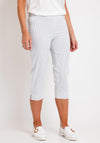 Robell Marie 07 Striped Cropped Trousers, Light Blue