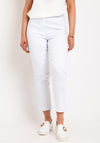 Robell Bella 09 Slim Cropped Trousers, White