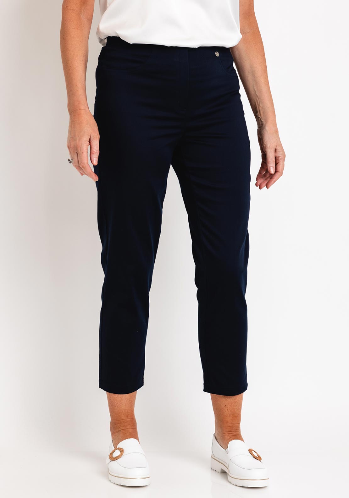 Robell Bella 09 Trousers Nautical Blue 51568-5499-621 main image 1