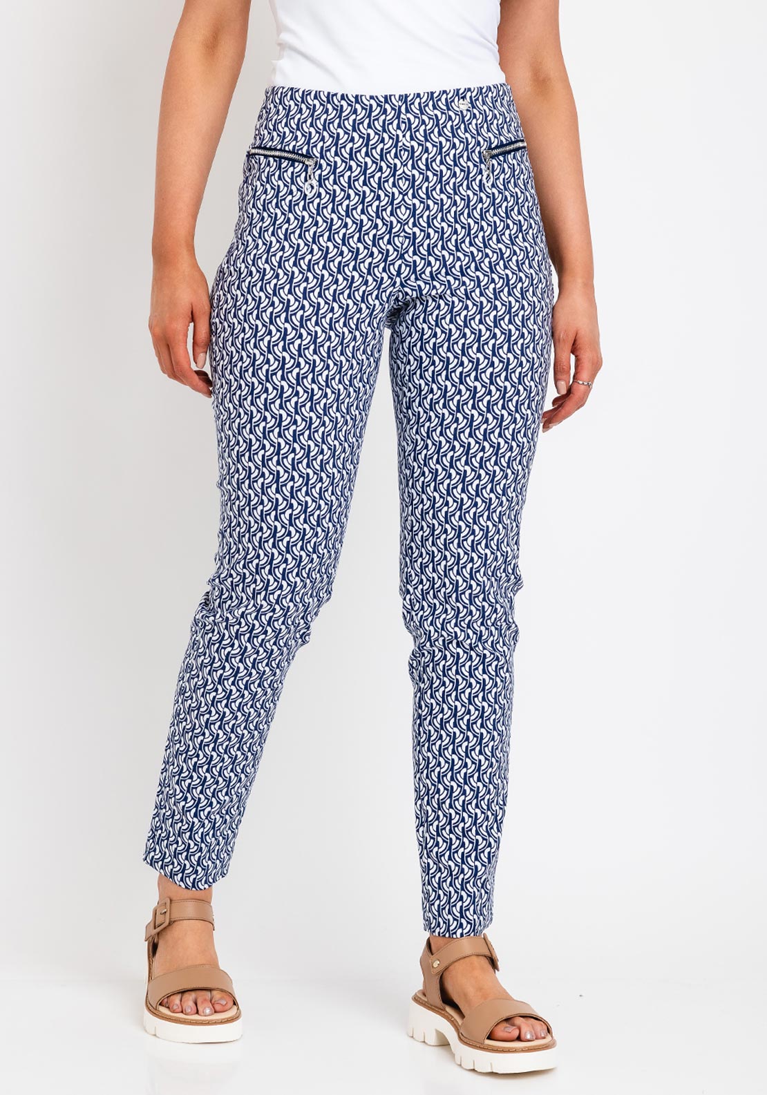 Robell Mimi Stretch Trousers Black main image 1