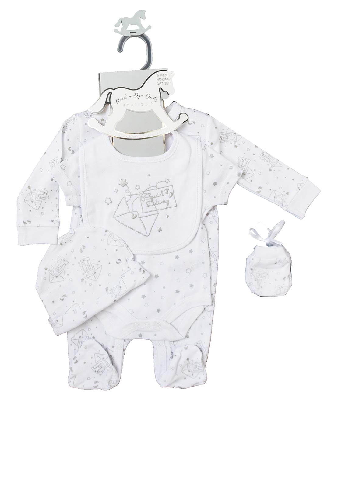 Rock A Bye Baby Special Delivery Piece Set, White McElhinneys