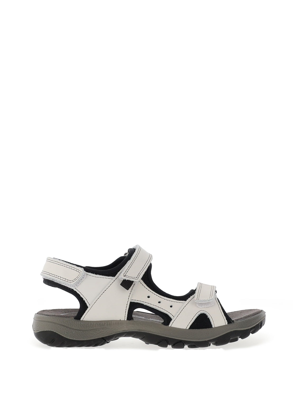 Rohde Womens Nubuck Leather Velco Strap Sandals, Off White