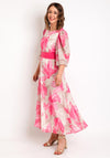 Role Mode Lasi Floral Print A-Line Maxi Dress, Pink