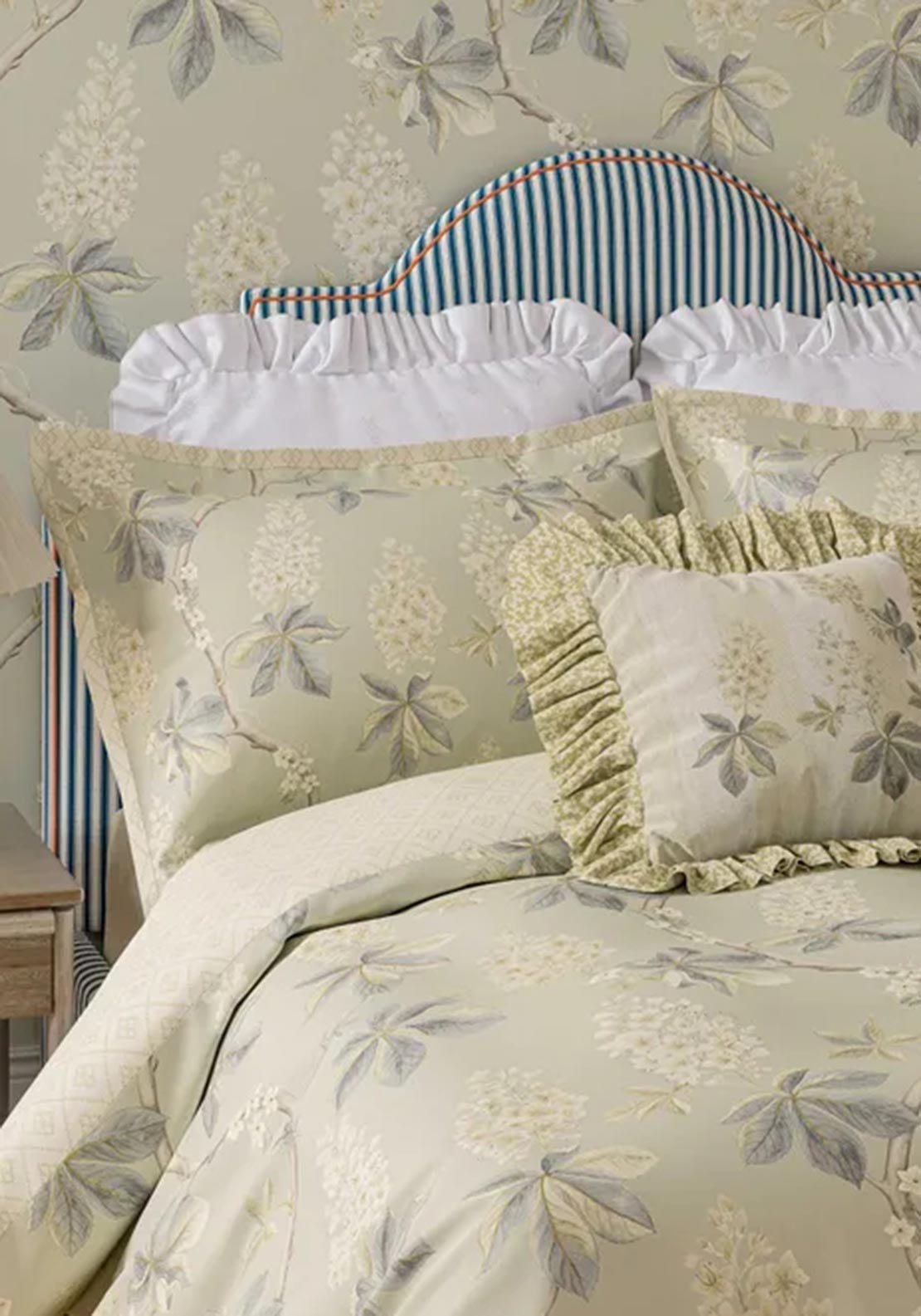 Sanderson Chestnut Tree Duvet Set, Green Multi